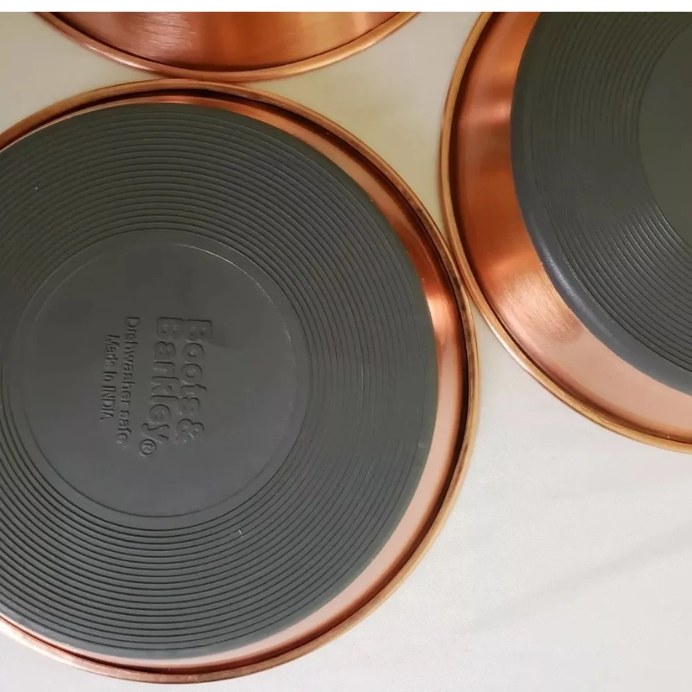 Bundle of 3 x Boots & Barkley Copper Pet Dishes NEW